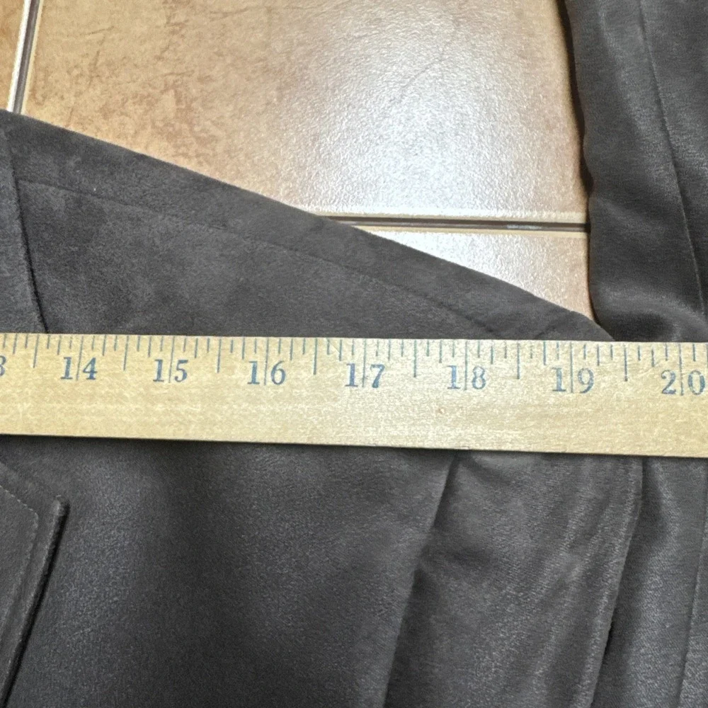 Lauren Ralph Lauren Sport Coat Mens‎ 42R Faux Suede Leather Brown Blazer